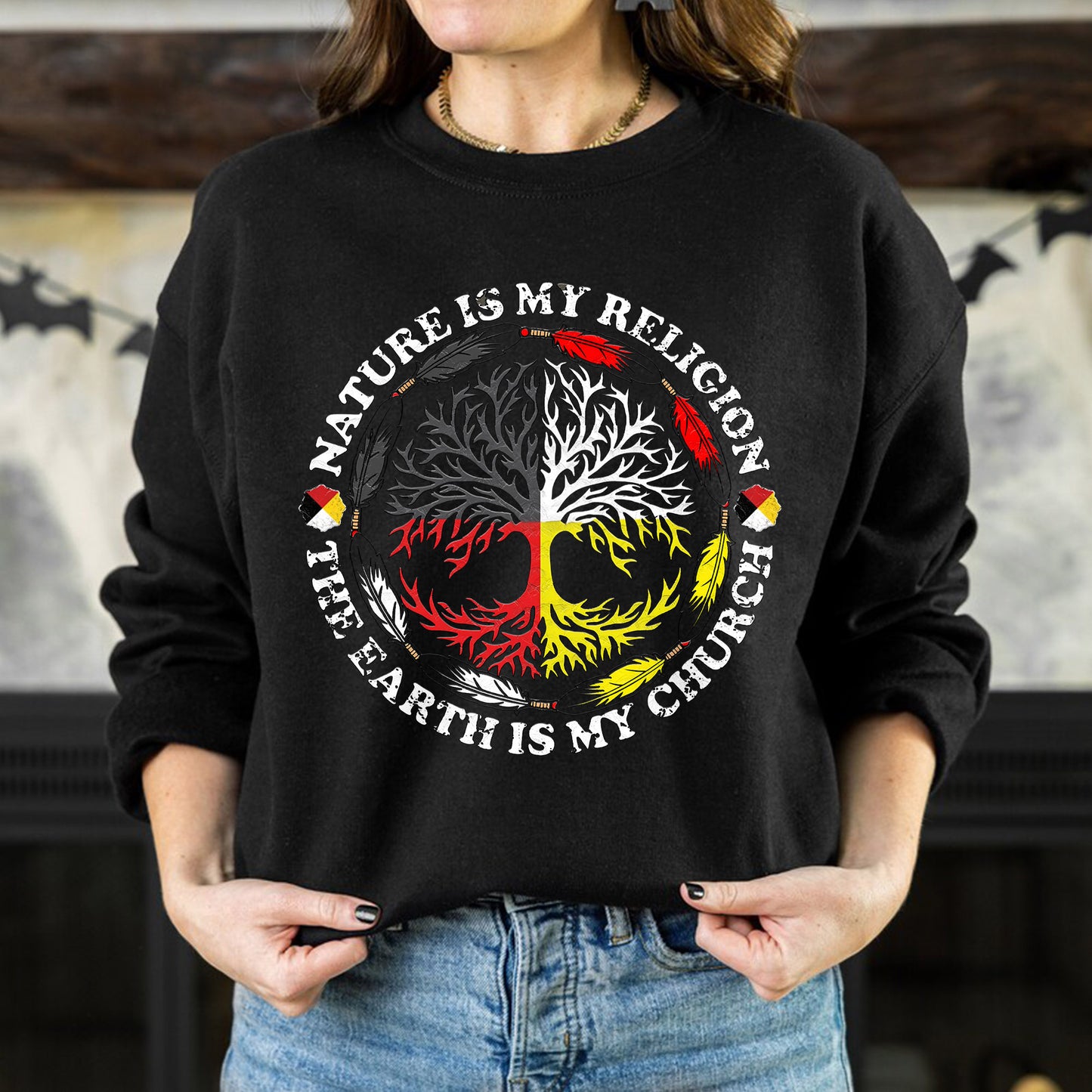 Nature Is My Religion - The Earth Is My Church Unisex T-Shirt/T-Shirt V-Neck/Hoodie/Sweatshirt