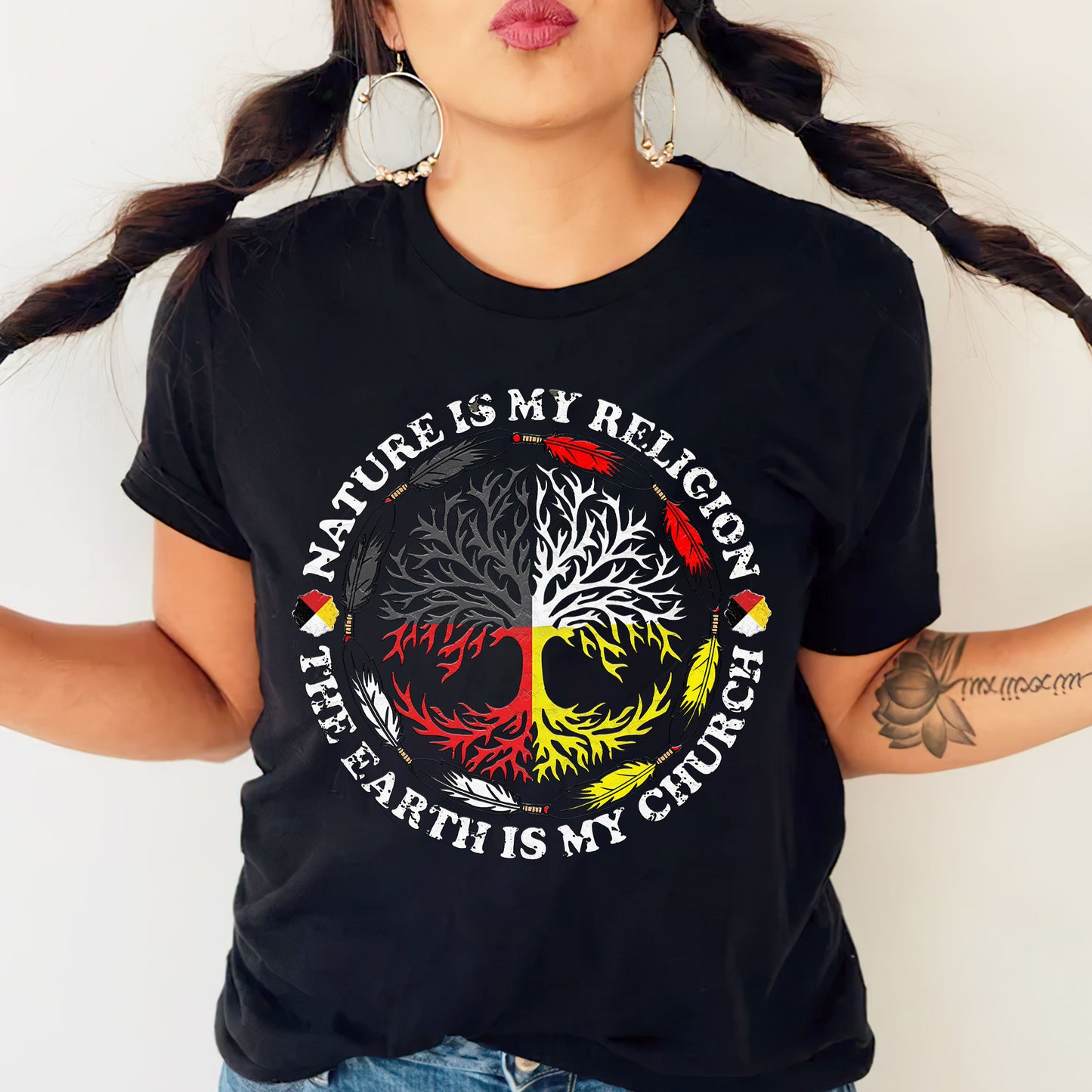 Nature Is My Religion - The Earth Is My Church Unisex T-Shirt/T-Shirt V-Neck/Hoodie/Sweatshirt
