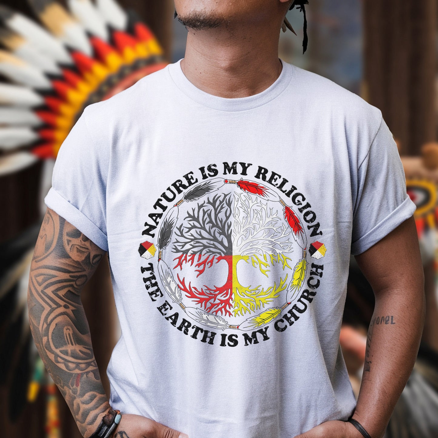 Nature Is My Religion - The Earth Is My Church Unisex T-Shirt/T-Shirt V-Neck/Hoodie/Sweatshirt
