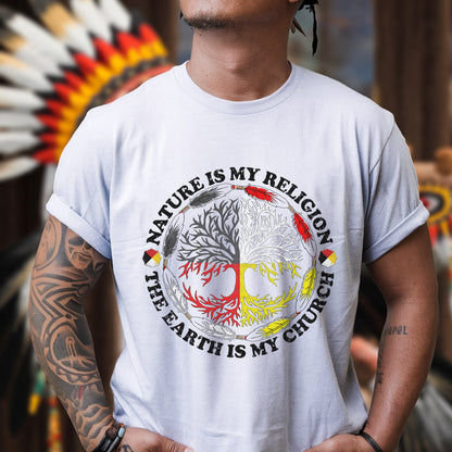Nature Is My Religion - The Earth Is My Church Unisex T-Shirt/T-Shirt V-Neck/Hoodie/Sweatshirt