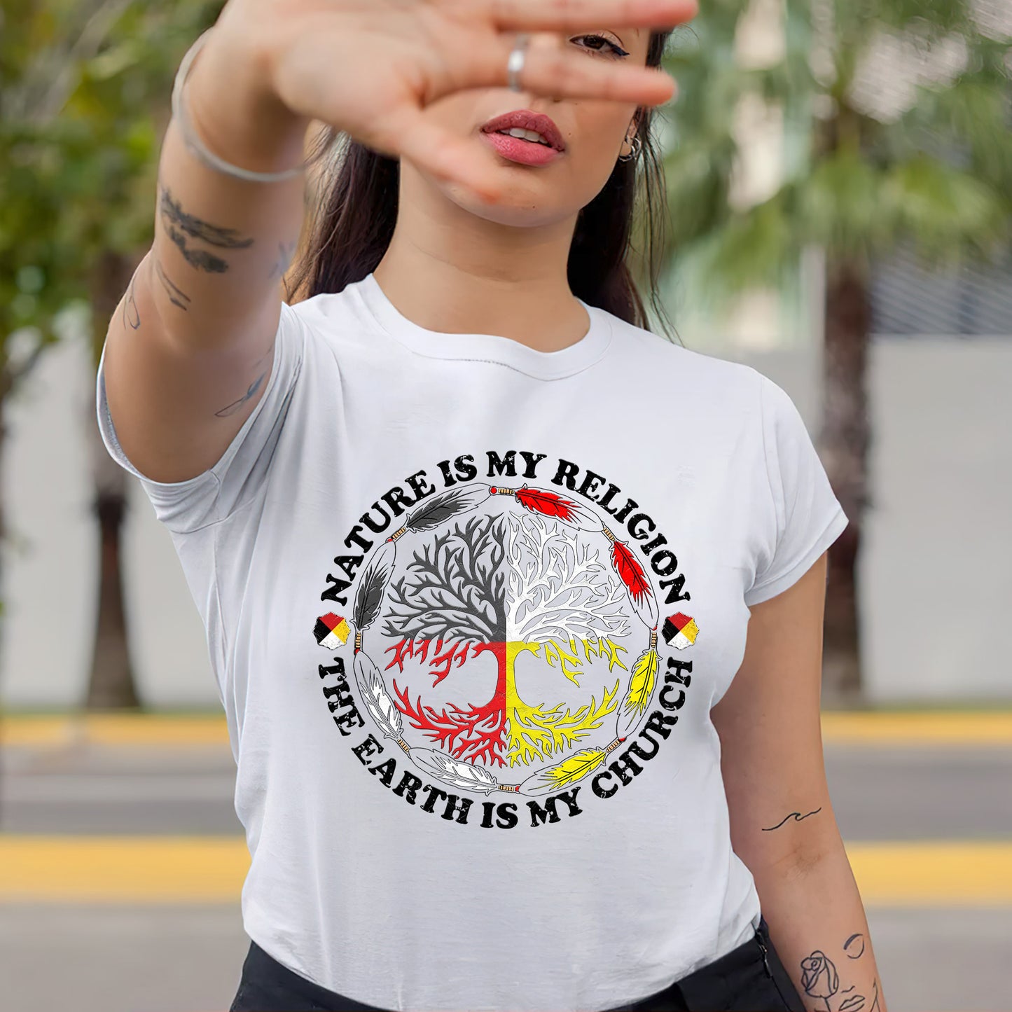 Nature Is My Religion - The Earth Is My Church Unisex T-Shirt/T-Shirt V-Neck/Hoodie/Sweatshirt