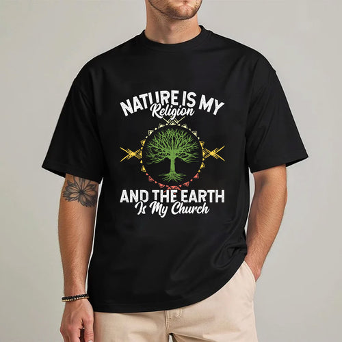 Nature Is My Religion And The Earth Is My Church Unisex T-Shirt/T-Shirt V-Neck/Hoodie/Sweatshirt