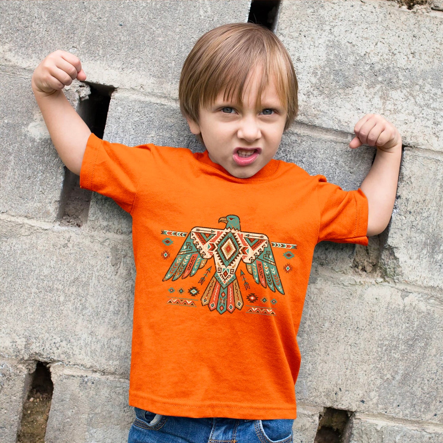 Every Child Matters Eagle Orange Shirt - Indigenous Awareness Graphic Tee