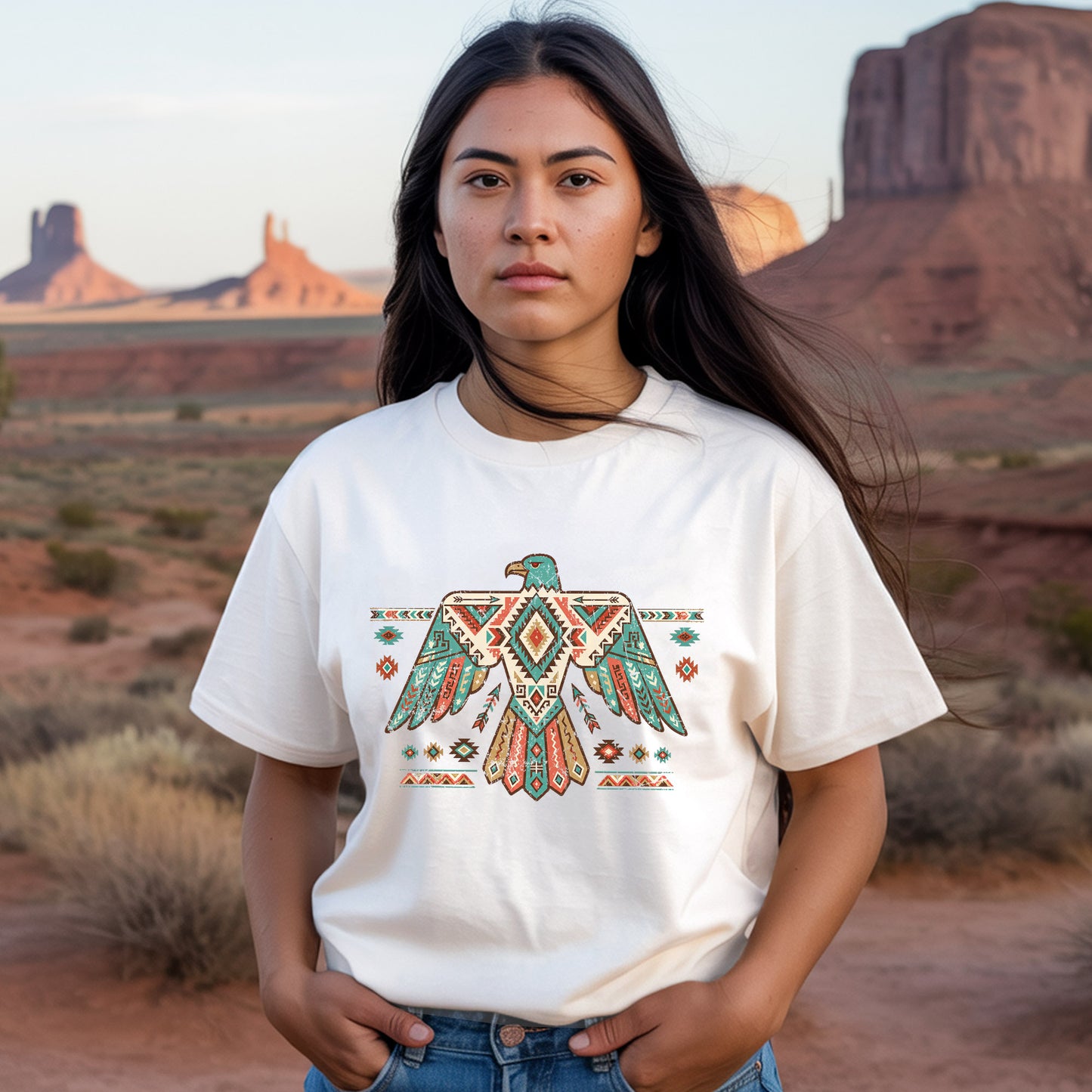 Every Child Matters Eagle Orange Shirt - Indigenous Awareness Graphic Tee
