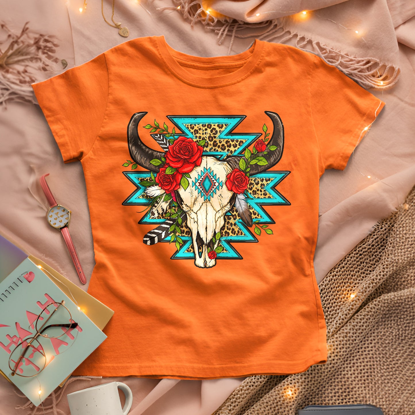 Every Child Matters Buffalo Skull Orange Shirt - Western Awareness Tee