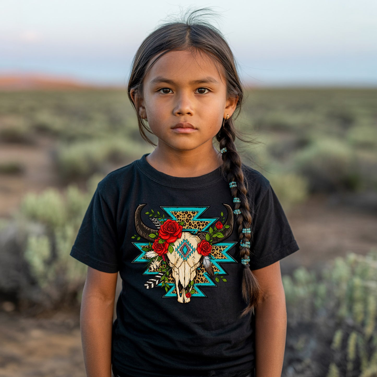 Every Child Matters Buffalo Skull Orange Shirt - Western Awareness Tee