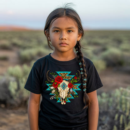 Every Child Matters Buffalo Skull Orange Shirt - Western Awareness Tee
