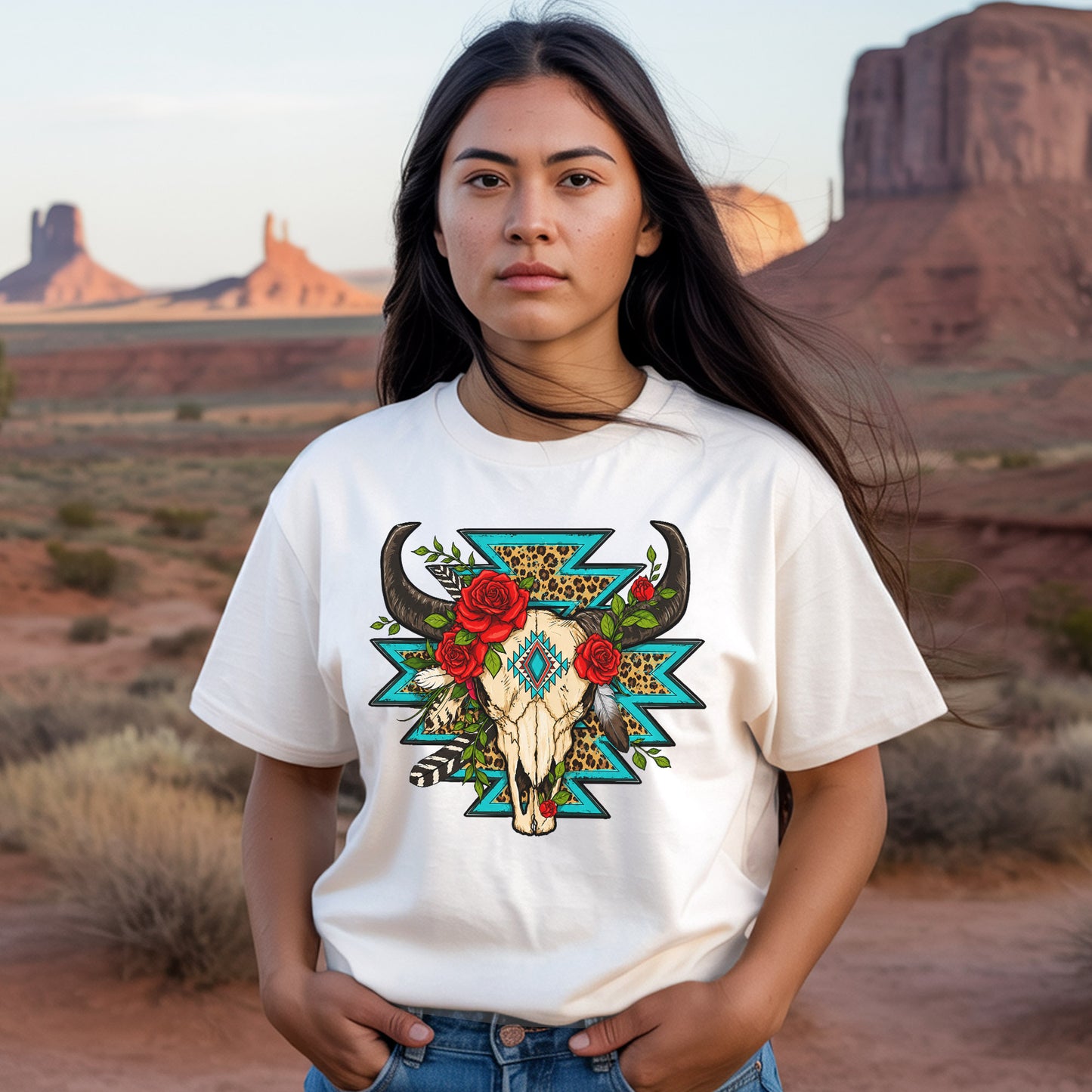 Every Child Matters Buffalo Skull Orange Shirt - Western Awareness Tee