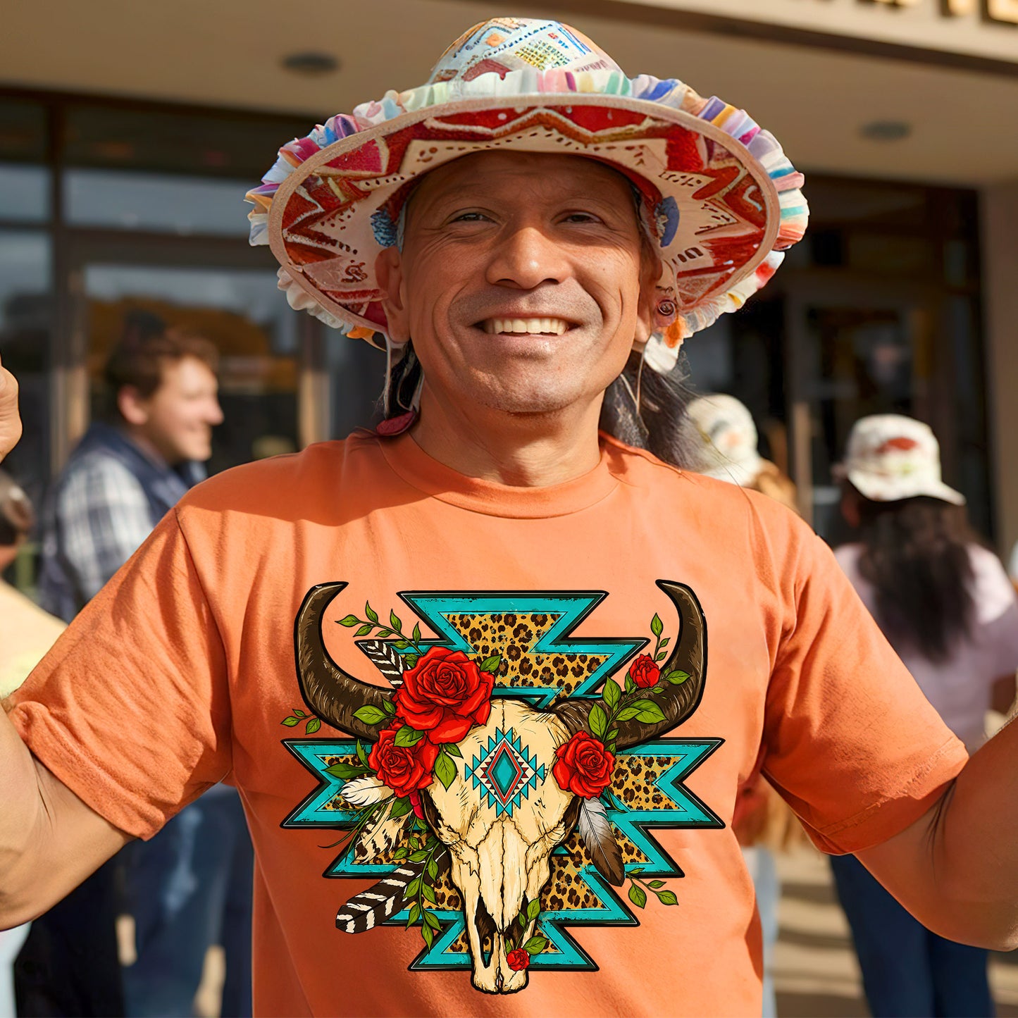 Every Child Matters Buffalo Skull Orange Shirt - Western Awareness Tee