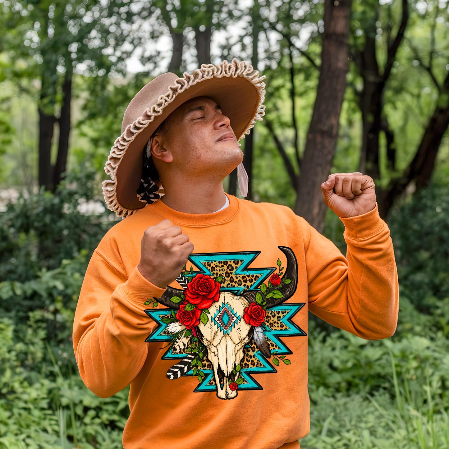 Every Child Matters Buffalo Skull Orange Shirt - Western Awareness Tee