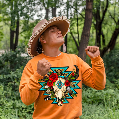 Every Child Matters Buffalo Skull Orange Shirt - Western Awareness Tee
