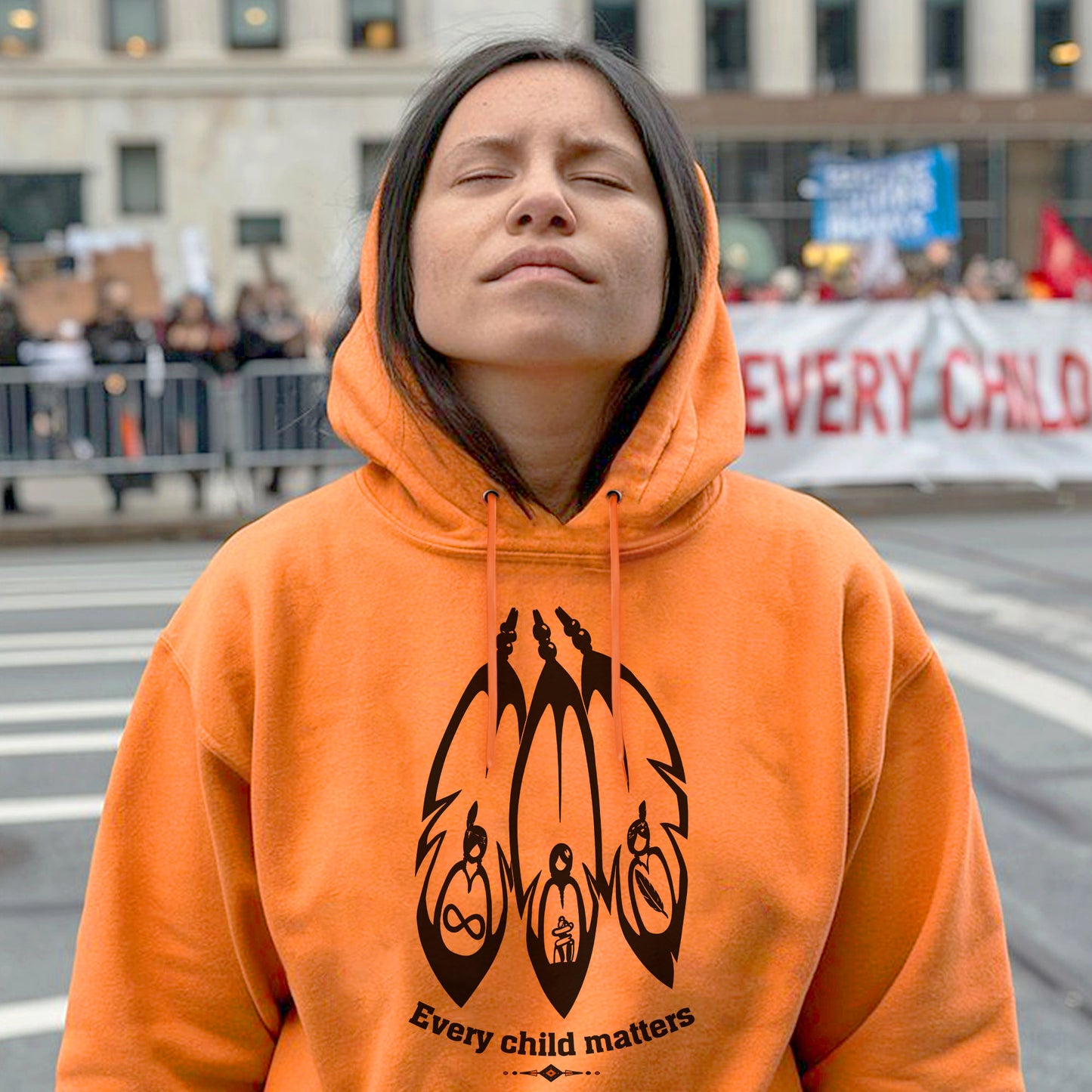Every Child Matters Orange Shirt Day - Indigenous Awareness Feather Graphic Unisex T-shirt/Hoodie/Sweatshirt