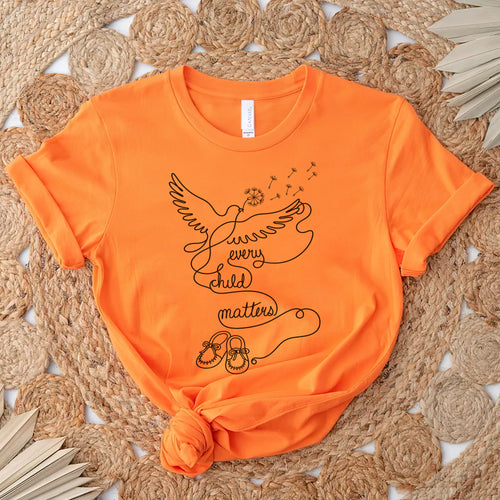 Every Child Matters Orange Shirt Day - Healing Dove Indigenous Remembrance Unisex T-shirt/Hoodie/Sweatshirt