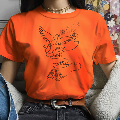 Every Child Matters Orange Shirt Day - Healing Dove Indigenous Remembrance Unisex T-shirt/Hoodie/Sweatshirt