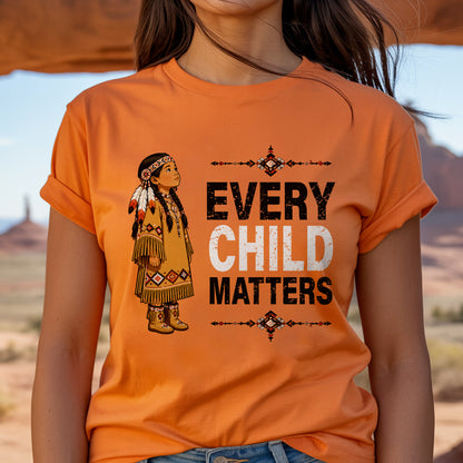 Every Child Matters Orange Shirt Day - Indigenous Girl Awareness Graphic Unisex T-shirt/Hoodie/Sweatshirt