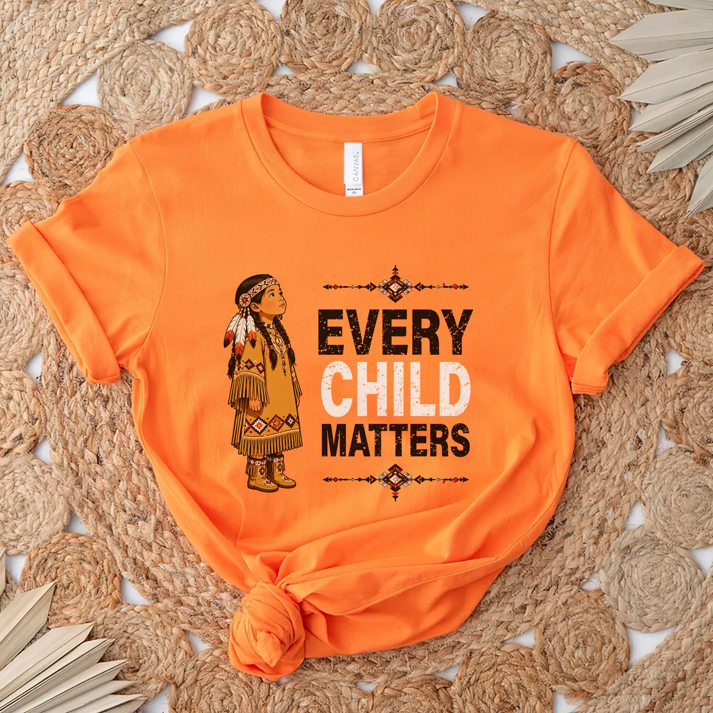 Every Child Matters Orange Shirt Day - Indigenous Girl Awareness Graphic Unisex T-shirt/Hoodie/Sweatshirt