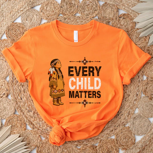 Every Child Matters Orange Shirt Day - Indigenous Girl Awareness Graphic Unisex T-shirt/Hoodie/Sweatshirt