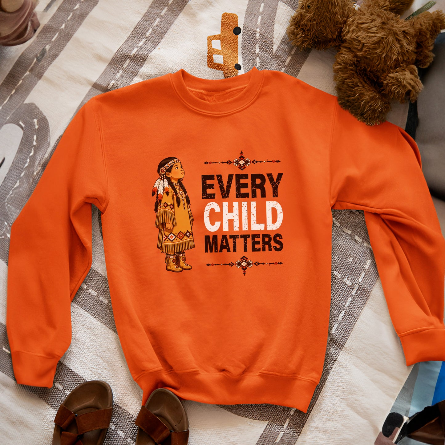 Every Child Matters Orange Shirt Day - Indigenous Girl Awareness Graphic Unisex T-shirt/Hoodie/Sweatshirt