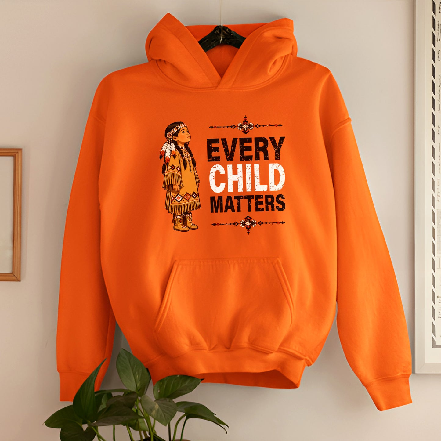 Every Child Matters Orange Shirt Day - Indigenous Girl Awareness Graphic Unisex T-shirt/Hoodie/Sweatshirt