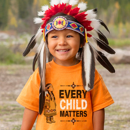 Every Child Matters Orange Shirt Day - Indigenous Girl Awareness Graphic Unisex T-shirt/Hoodie/Sweatshirt