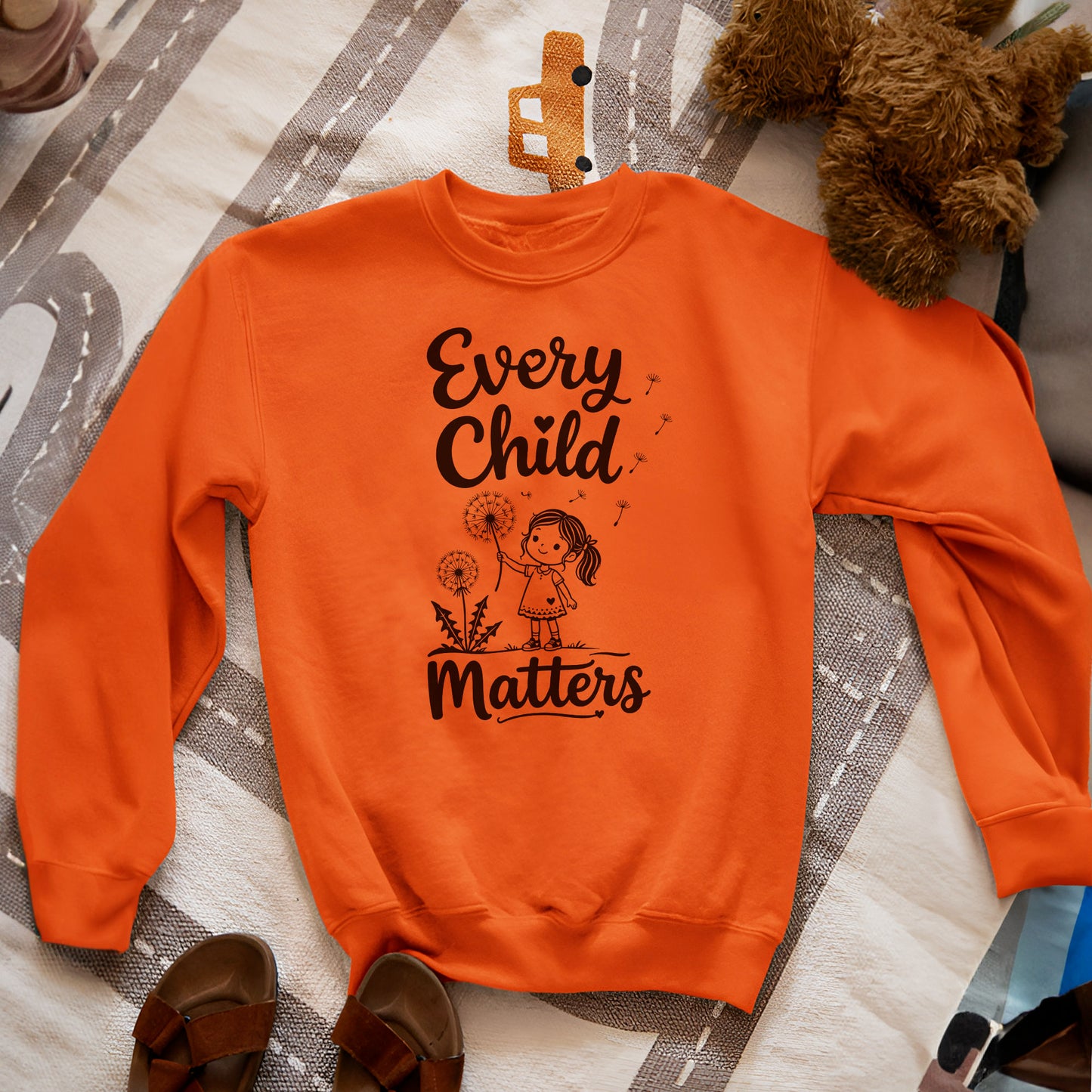 Every Child Matters Orange Shirt Day - Dandelion Girl Awareness Graphic Unisex T-shirt/Hoodie/Sweatshirt