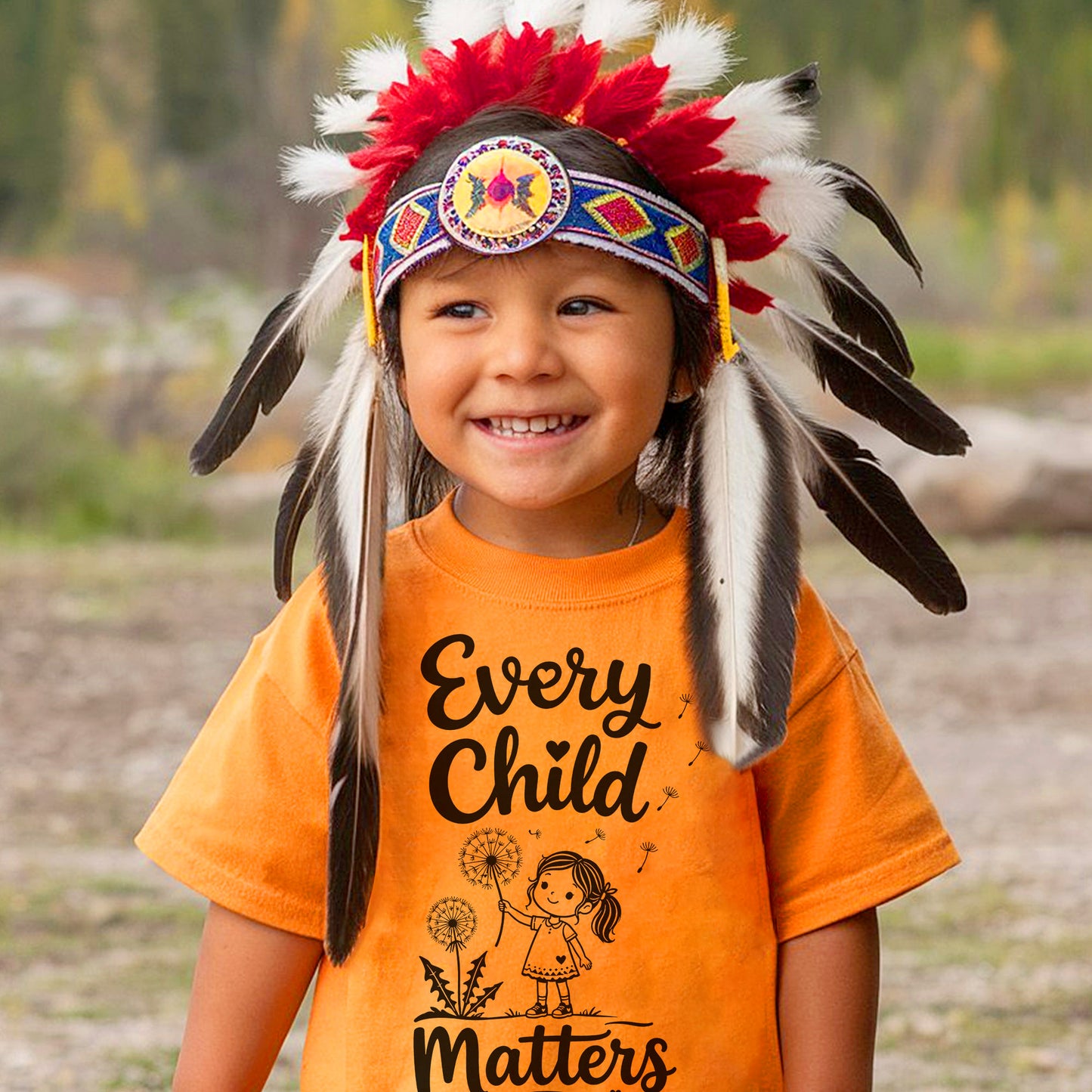 Every Child Matters Orange Shirt Day - Dandelion Girl Awareness Graphic Unisex T-shirt/Hoodie/Sweatshirt