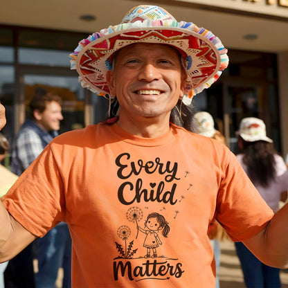 Every Child Matters Orange Shirt Day - Dandelion Girl Awareness Graphic Unisex T-shirt/Hoodie/Sweatshirt