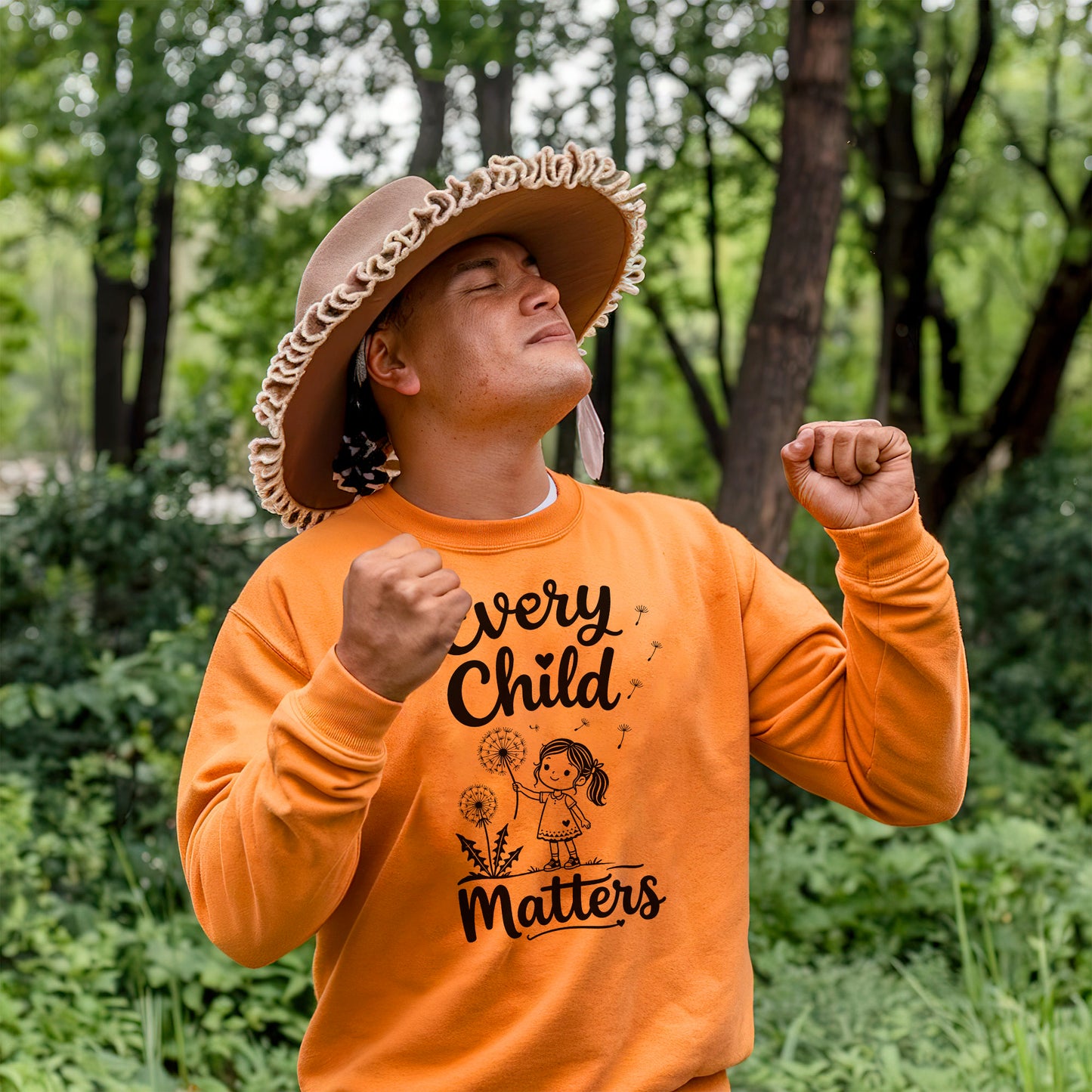 Every Child Matters Orange Shirt Day - Dandelion Girl Awareness Graphic Unisex T-shirt/Hoodie/Sweatshirt