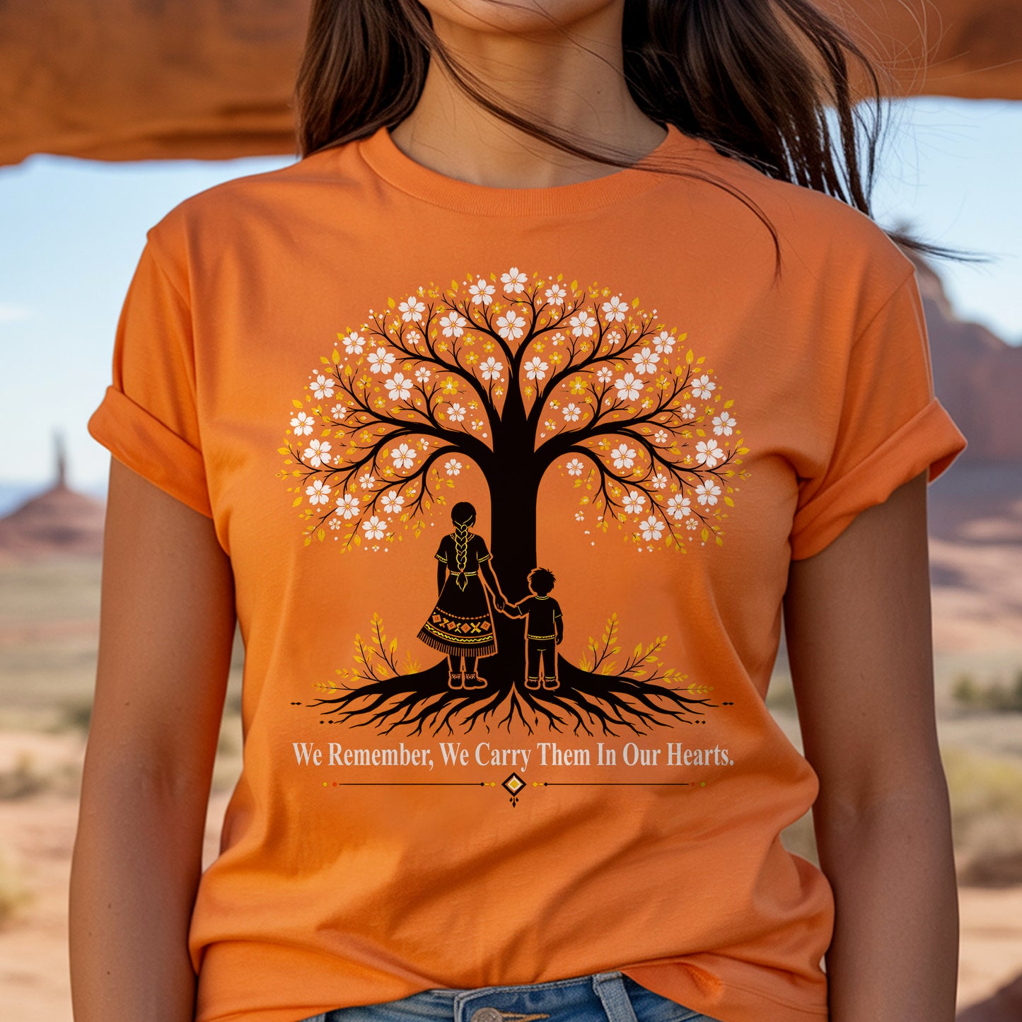 Every Child Matters Orange Shirt Day - Tree of Life Indigenous Remembrance Unisex T-shirt/Hoodie/Sweatshirt