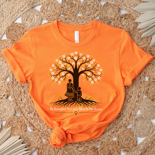 Every Child Matters Orange Shirt Day - Tree of Life Indigenous Remembrance Unisex T-shirt/Hoodie/Sweatshirt