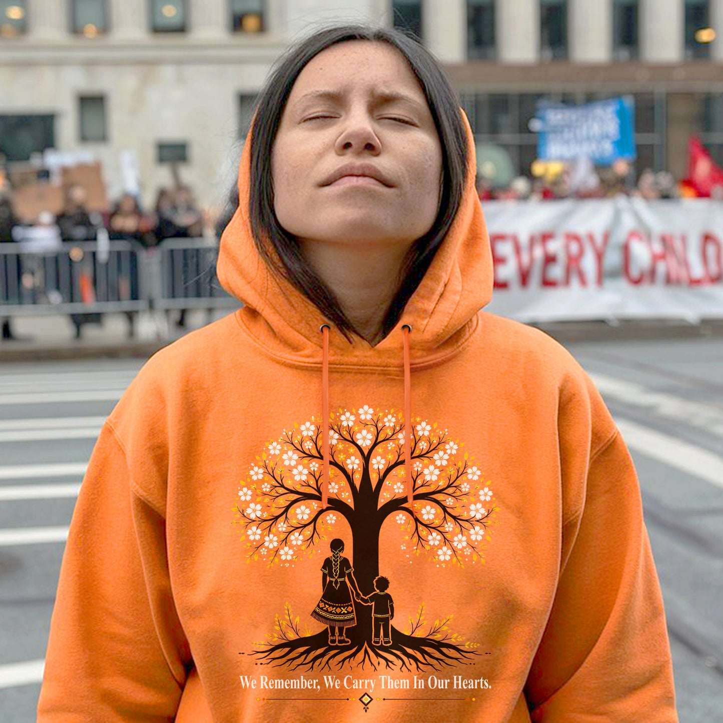 Every Child Matters Orange Shirt Day - Tree of Life Indigenous Remembrance Unisex T-shirt/Hoodie/Sweatshirt