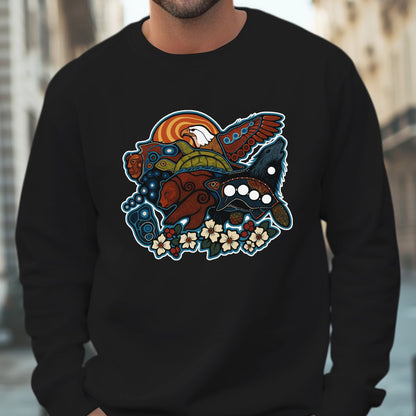 Indigenous Spirit Animals Unisex T-shirt/T-shirt V-neck/Hoodie/Sweatshirt