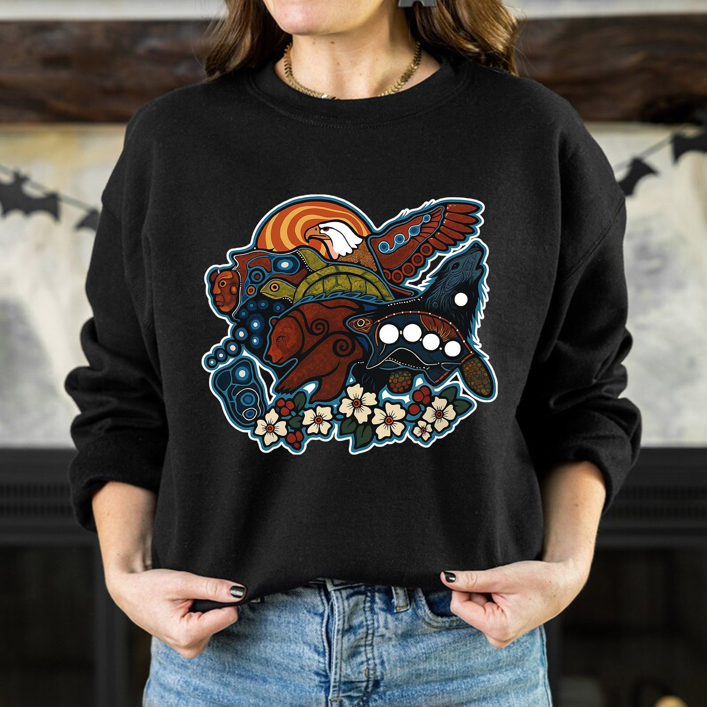 Indigenous Spirit Animals Unisex T-Shirt/T-Shirt V-Neck/Hoodie/Sweatshirt