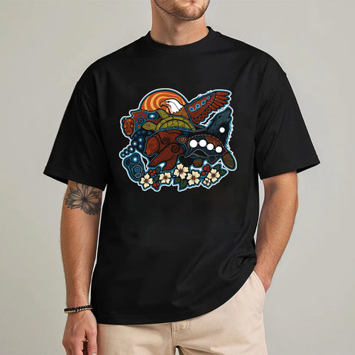 Indigenous Spirit Animals Unisex T-Shirt/T-Shirt V-Neck/Hoodie/Sweatshirt