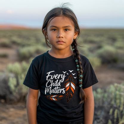 Every Child Matters Feather Design Unisex T-shirt/Hoodie/Sweatshirt