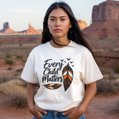 Every Child Matters Feather Design Unisex T-shirt/Hoodie/Sweatshirt
