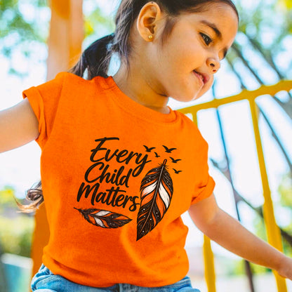 Every Child Matters Feather Design Unisex T-shirt/Hoodie/Sweatshirt