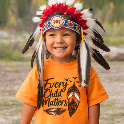 Every Child Matters Feather Design Unisex T-shirt/Hoodie/Sweatshirt