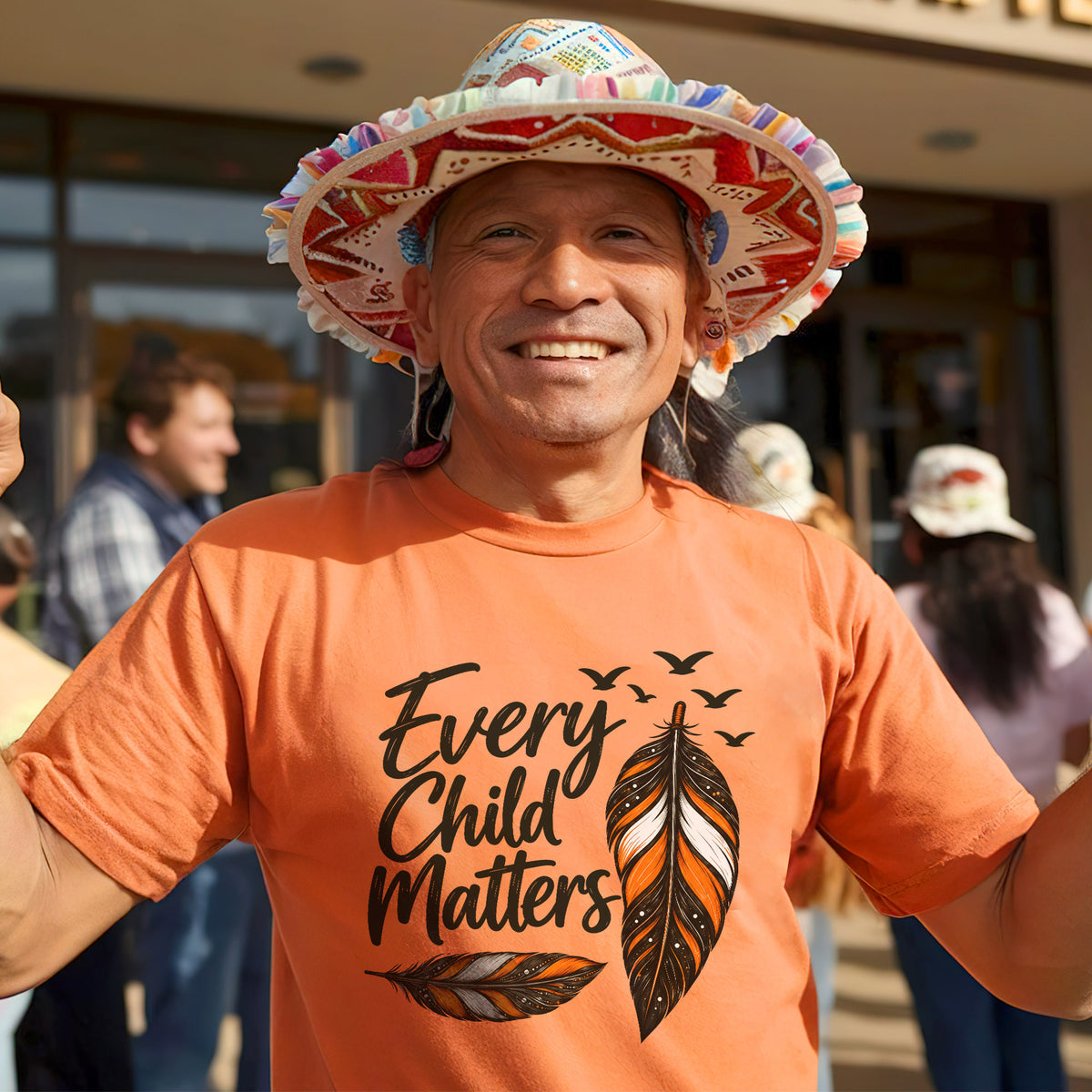 Every Child Matters Feather Design Unisex T-shirt/Hoodie/Sweatshirt