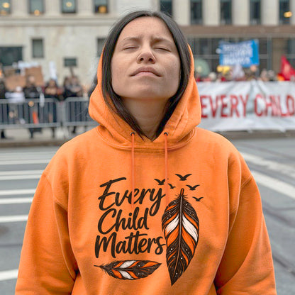 Every Child Matters Feather Design Unisex T-shirt/Hoodie/Sweatshirt