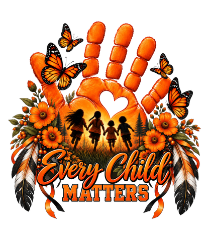 Every Child Matters Handprint Design Unisex T-shirt/Hoodie/Sweatshirt