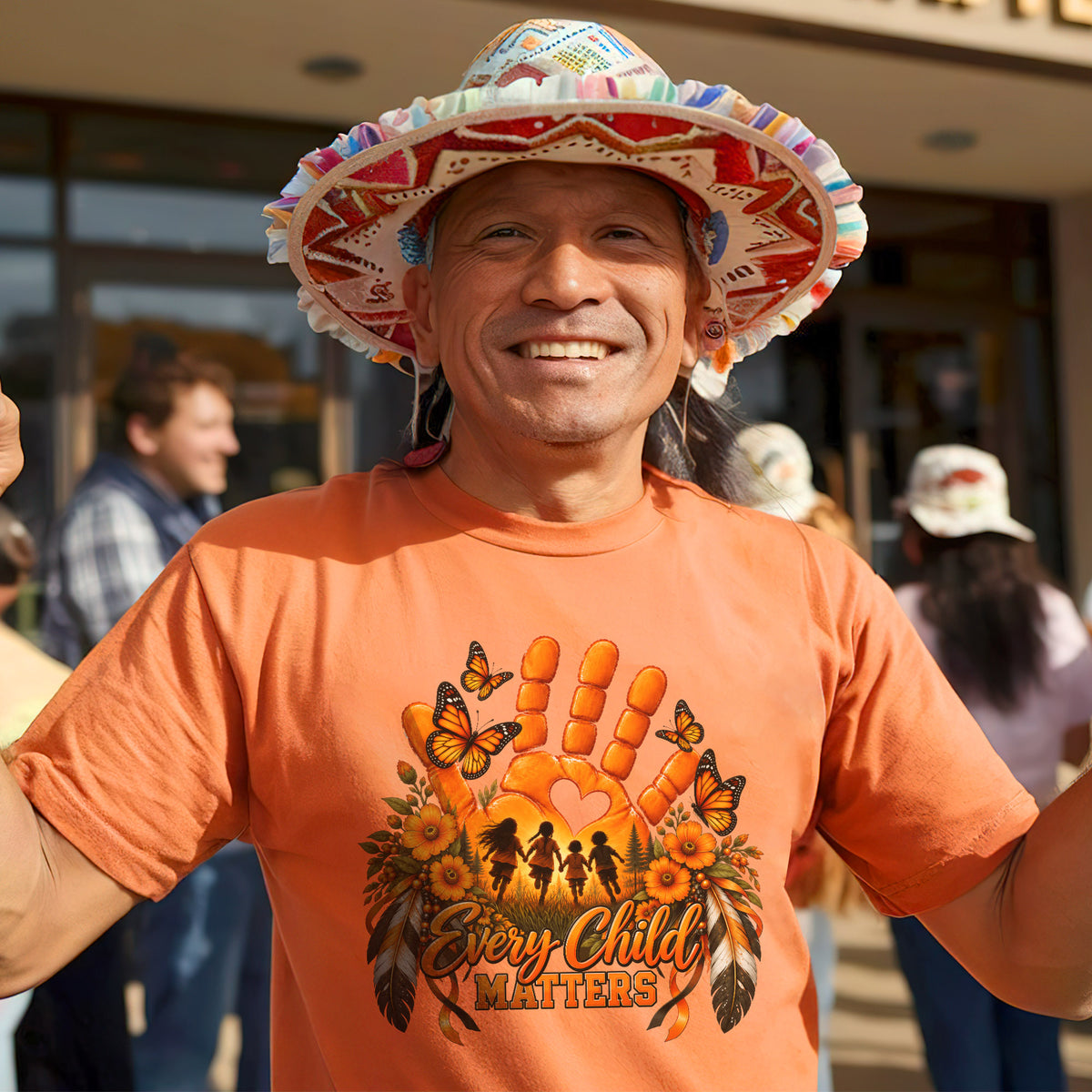 Every Child Matters Handprint Design Unisex T-shirt/Hoodie/Sweatshirt