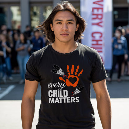 Every Child Matters Orange Shirt Day Feather Unisex T-shirt/Hoodie/Sweatshirt