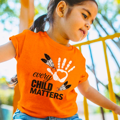 Every Child Matters Orange Shirt Day Feather Unisex T-shirt/Hoodie/Sweatshirt