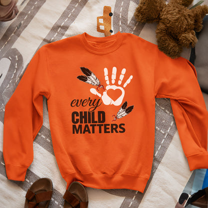 Every Child Matters Orange Shirt Day Feather Unisex T-shirt/Hoodie/Sweatshirt