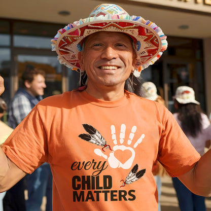 Every Child Matters Orange Shirt Day Feather Unisex T-shirt/Hoodie/Sweatshirt
