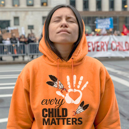 Every Child Matters Orange Shirt Day Feather Unisex T-shirt/Hoodie/Sweatshirt