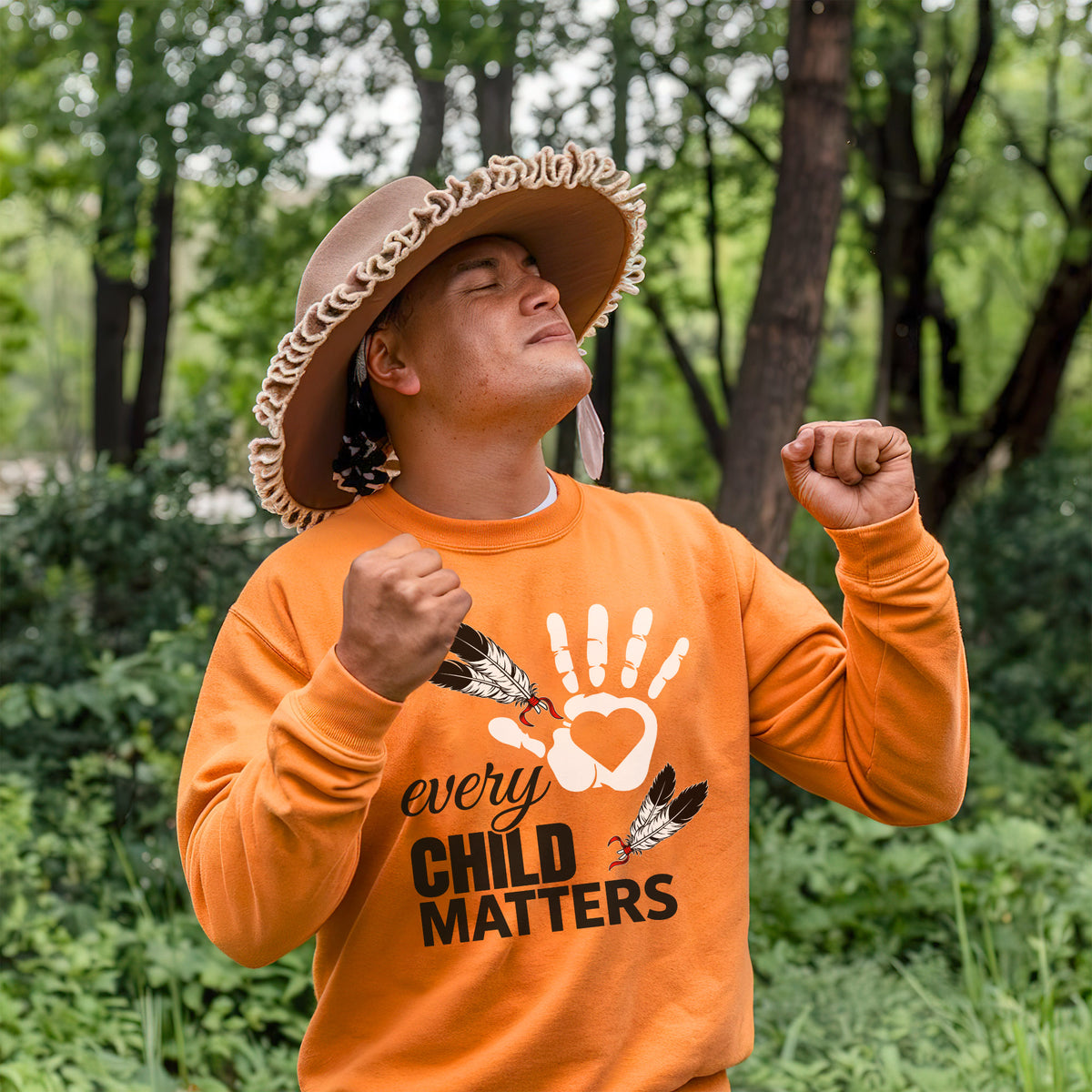 Every Child Matters Orange Shirt Day Feather Unisex T-shirt/Hoodie/Sweatshirt