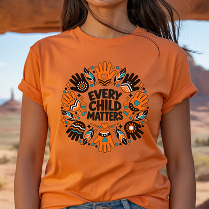 Every Child Matters Orange Shirt Day Pattern Unisex T-shirt/Hoodie/Sweatshirt