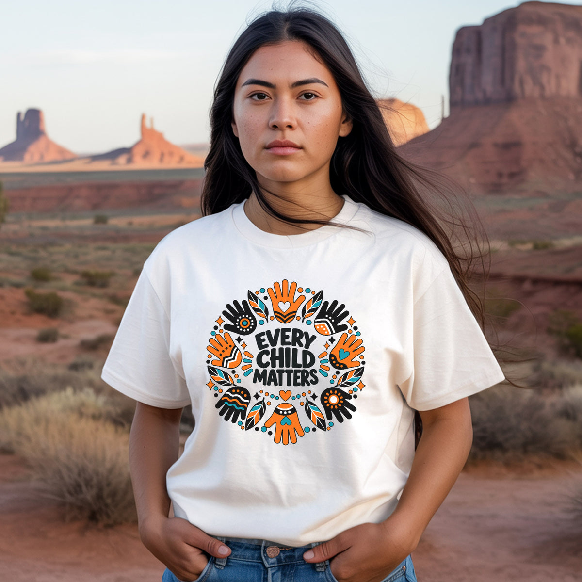Every Child Matters Orange Shirt Day Pattern Unisex T-shirt/Hoodie/Sweatshirt
